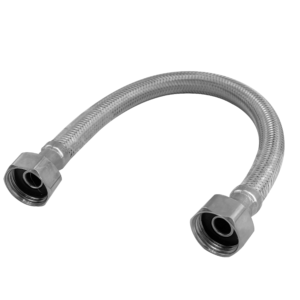 ENGATE FLEXIVEL TRANCADO INOX - FÊMEA FÊMEA - 30 CM