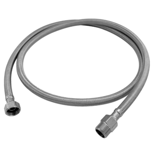 ENGATE FLEXIVEL TRANCADO INOX - 150 CM