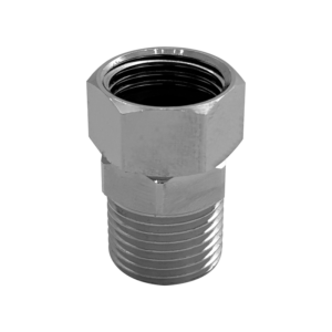 NIPLE COM SOBRE PORCA GIRATORIA MACHO FÊMEA BSP - 1/2" - LATAO CROMADO
