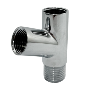 DESVIADOR EM Y MACHO FEMEA FEMEA BSP - 1/2" -  LATAO CROMADO