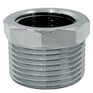 BUCHA DE REDUCAO BSP - 3/4" - 1/2" - LATAO CROMADO