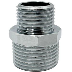 NIPLE DE REDUCAO BSP - 3/4" - 1/2" - LATAO CROMADO